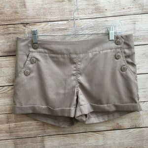 ‎GRASS COLLECTION SAILOR STYLE SHORTS IN TAN